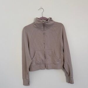 Danskin Taupe High-Collar Jacket